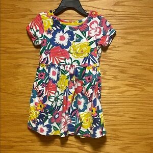Mini Boden Colorful Floral Kids Dress